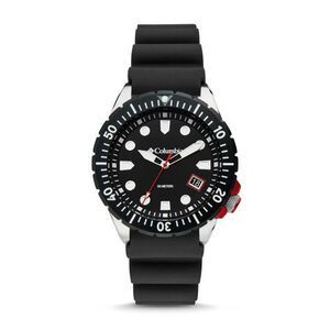 COLUMBIA TIMING CSC04-001 - Pacific Outlander Watch: Black Dial/Black Silicone