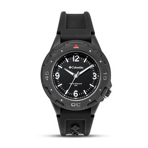 COLUMBIA TIMING CSS13-001 - Trailhead Watch: Black Dial/Black Silicone