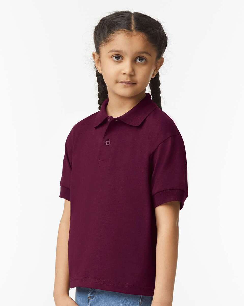 Gildan 8800B - YOUTH S/S JERSEY POLO JUNIOR 6 oz.