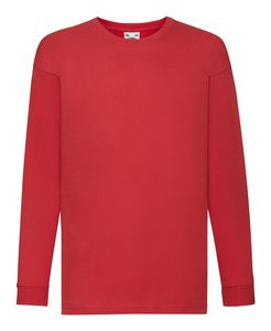 Fruit of the Loom SC61007 - KIDS VALUEWEIGHT LONG SLEEVE (61-007-0) Red