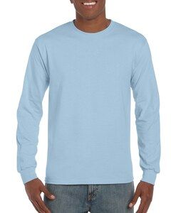 Gildan GI2400 - Men's Long Sleeve 100% Cotton T-Shirt Light Blue
