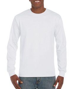 Gildan GI2400 - Men's Long Sleeve 100% Cotton T-Shirt White