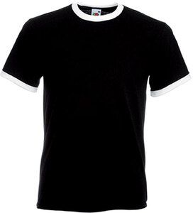 Fruit of the Loom SC61168 - Men's Two-Tone T-Shirt Black/White