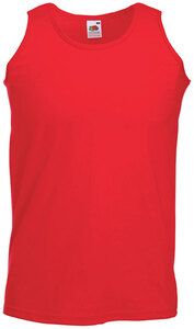 Fruit of the Loom SC294 - Men's Tank Top 100% Cotton Red