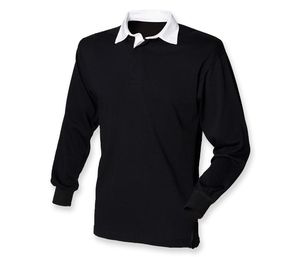 Front Row FR100 - Classic Rugby Shirt Black
