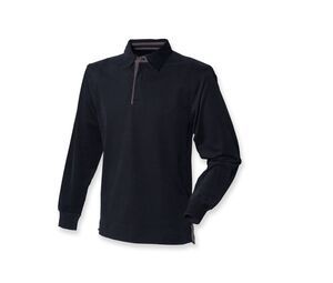 Front Row FR43 - Collection Super Soft Rugby Shirt Black