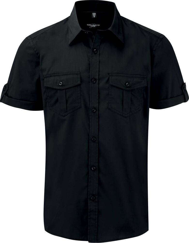 Russell Collection RU919M - Men's Roll Sleeve Shirt - Short Sleeve