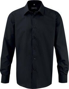 Russell Collection RU956M - Men's Long Sleeve Ultimate Non-Iron Shirt Black