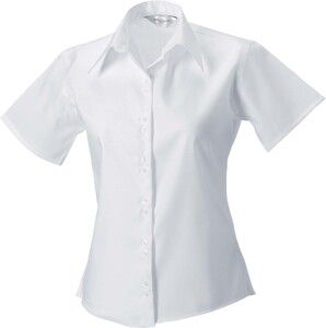 Russell Collection RU957F - Ladies' Short Sleeve Ultimate Non-Iron Shirt White