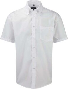 Russell Collection RU957M - Men's Short Sleeve Ultimate Non-Iron Shirt White