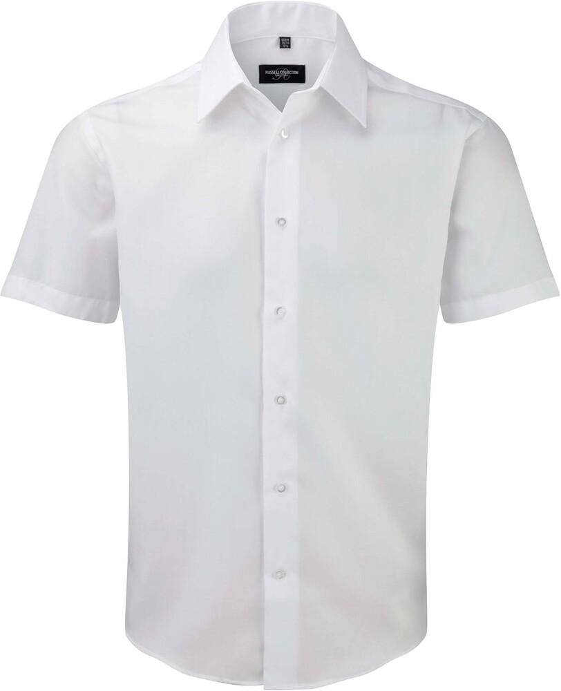 Russell Collection RU959M - Modern Non Iron Shirt - Chemise Manches Courtes Coupe Moderne Sans Repassage Pour Homme