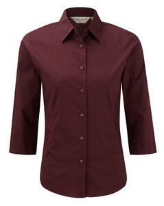 Russell Collection RU946F - Ladies' 3/4 Sleeve Fitted Shirt Port