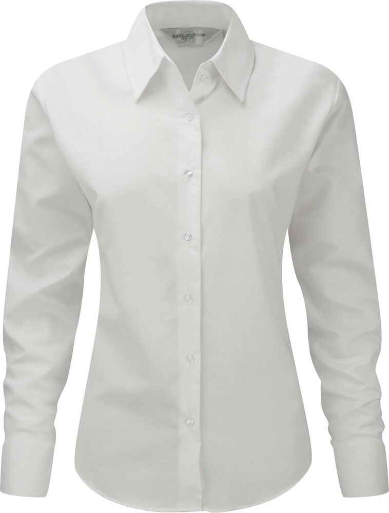 Russell Collection RU932F - Ladies' Long Sleeve Easy Care Oxford Shirt