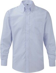 Russell Collection RU932M - Men's Long Sleeve Easy Care Oxford Shirt Oxford Blue