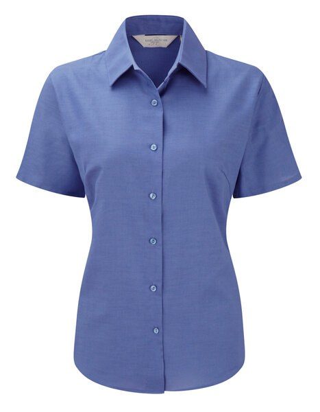 Russell Collection RU933F - Camisa Oxford En Manga Corta Y De FÁcil Cuidado