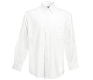 Fruit of the Loom SC65114 - Oxford Shirt Long Sleeves White