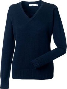 Russell Collection RU710F - Ladies' V-Neck Pullover French Navy