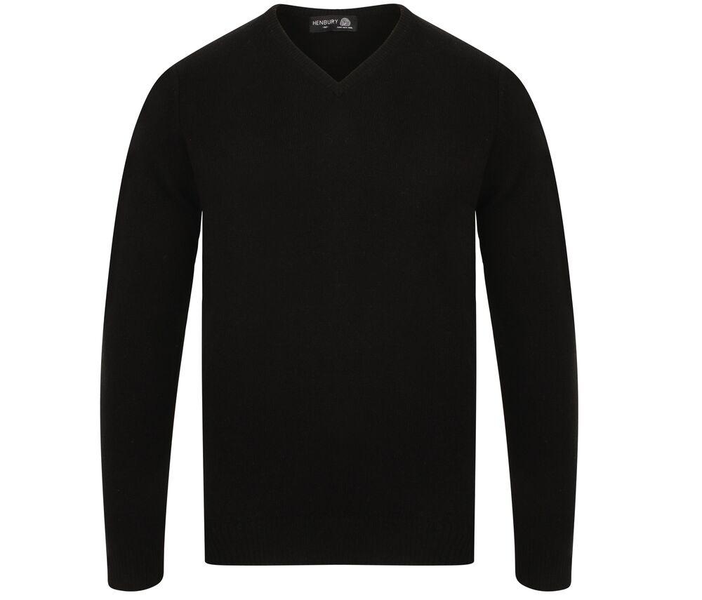 Henbury H730 - Sweter z miękkiej  wełny owczej