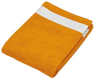 Kariban K118 - Strandtuch aus Samt Orange/White