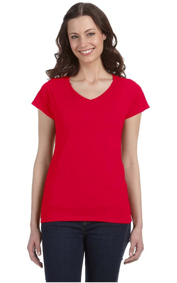 Gildan 64V00L - V-Neck T-shirt Junior Fit for Women