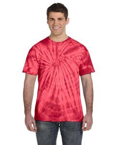 Tie dye gildan t-shirts for men pink and yellow