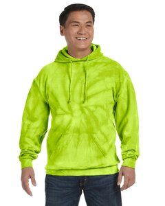 Tie-Dye CD877 - 8.5 oz. Tie-Dyed Pullover Hood Spider Lime