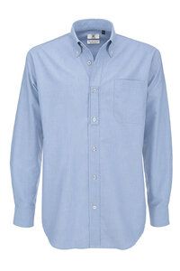 B&C BA706 - Oxford långärmad skjorta för män