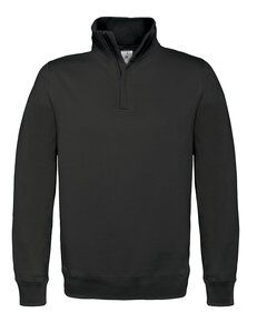 B&C Collection BA406 - ID.004 ¼ zip sweatshirt Black