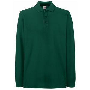 Fruit of the Loom SS258 - Premium long sleeve polo Forest Green