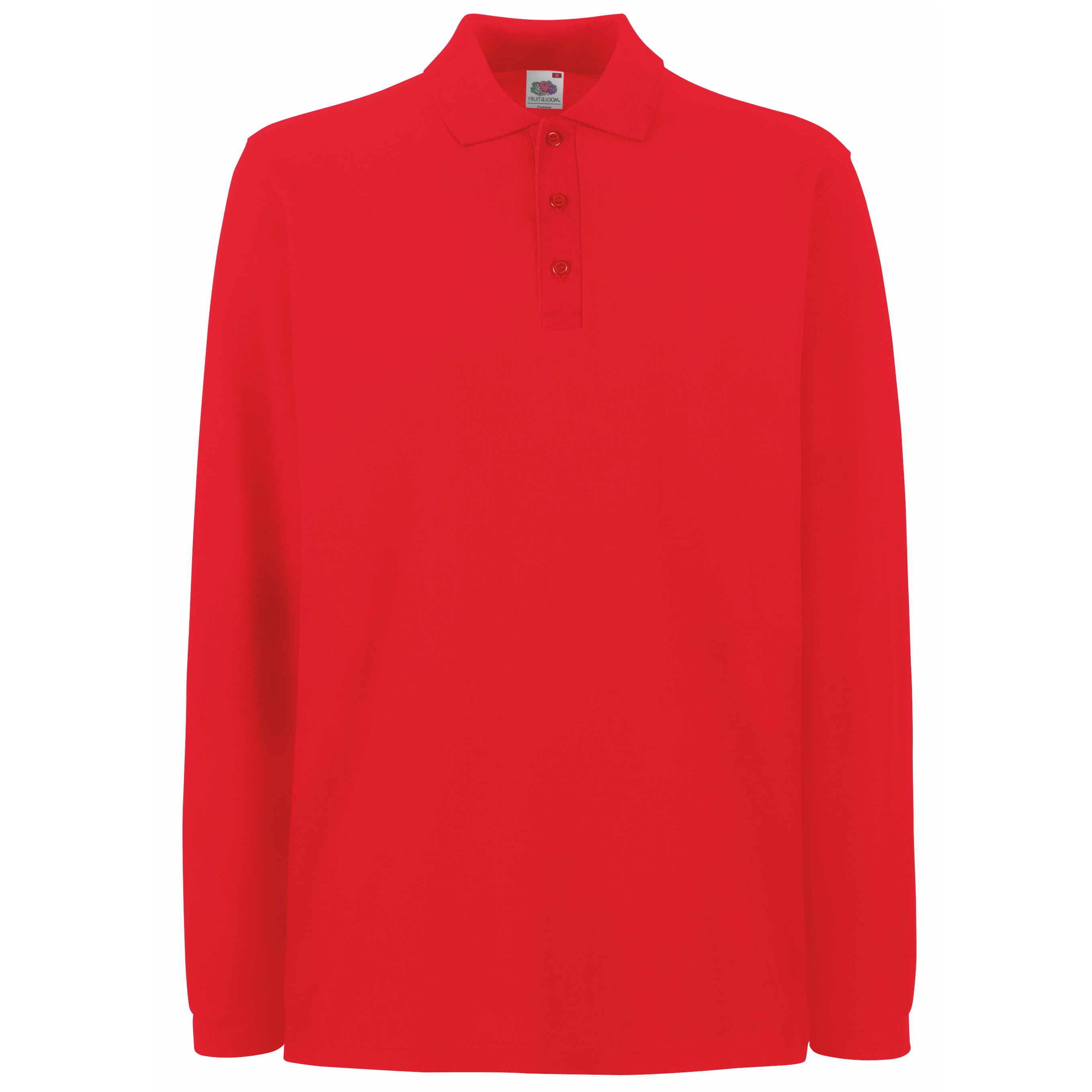 Mens red 2024 long sleeve polo