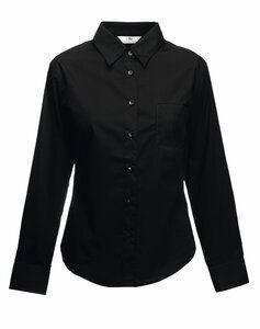 Fruit of the Loom SS012 - Lady-Fit-Popeline Langarm-Shirt