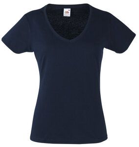 Fruit of the Loom SS047 - Women's V-neck T-shirt Deep Navy