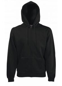 Fruit of the Loom SS222 - Classic 80/20 hooded sweatshirt jacket Black