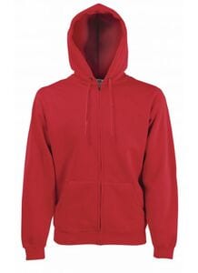Fruit of the Loom SS222 - Classic 80/20 hooded sweatshirt jacket Red