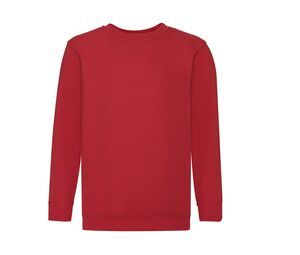 Fruit of the Loom SS201 - Classic 80/20 kids set-in sweatshirt Red