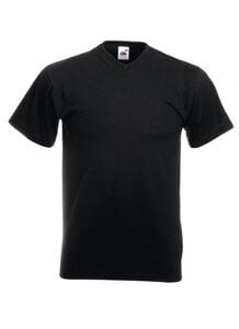 Fruit of the Loom SS034 - Valueweight v-neck tee Black