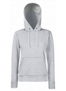 Fruit of the Loom SS038 - Classic 80/20 lady-fit hooded sweatshirt Heather Grey
