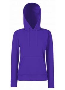 Fruit of the Loom SS038 - Classic 80/20 lady-fit hooded sweatshirt Purple