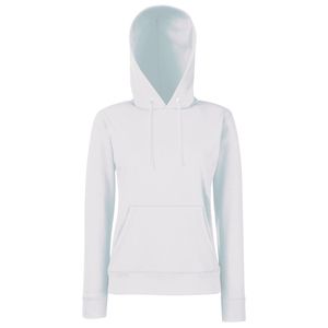 Fruit of the Loom SS038 - Classic 80/20 lady-fit hooded sweatshirt White