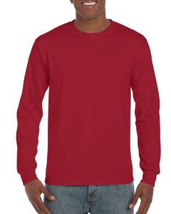 Gildan GD014 - T-Shirt à Manches Longues Homme Rouge Cardinal