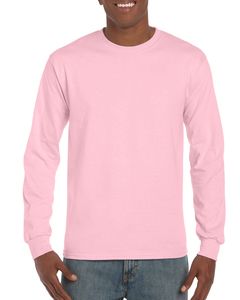 Gildan GD014 - Ultra Cotton™ adult long sleeve t-shirt Light Pink