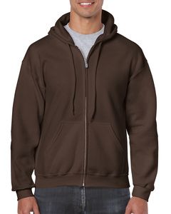 Gildan GD058 - HeavyBlend ™ Kapuzensweatshirt mit Reißverschluss Herren Dunkle Schokolade