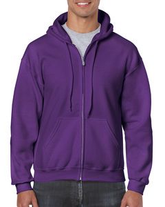 Gildan GD058 - HeavyBlend ™ Kapuzensweatshirt mit Reißverschluss Herren Purple