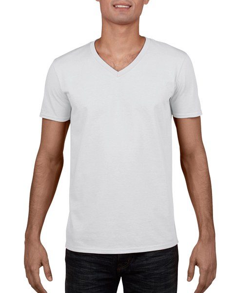 Gildan GD010 - Premium Softstyle™ V-Neck T-Shirt for Everyday Comfort