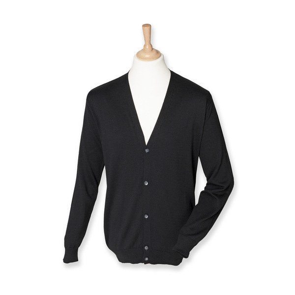 Henbury HB722 - Classic Horn Button Knit Cardigan