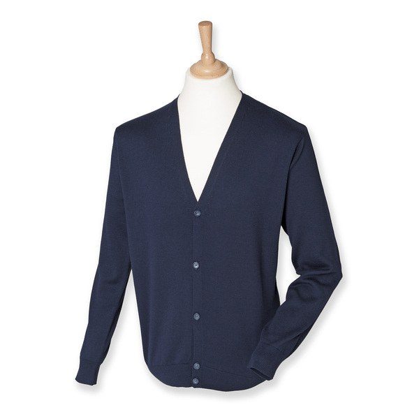 Henbury HB722 - Classic Horn Button Knit Cardigan