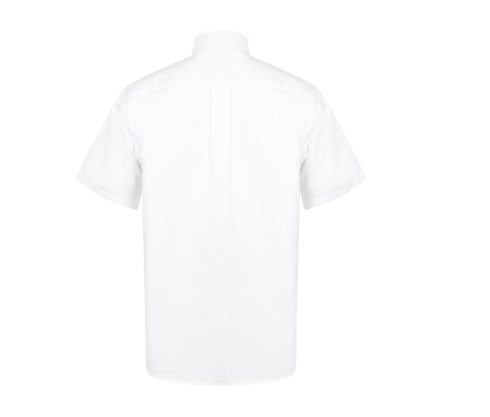 Henbury HB515 - Klassisk Oxford-skjorta med kort ärm