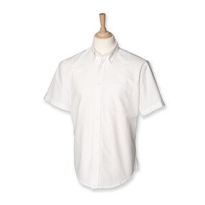 Henbury HB515 - Classic Short Sleeve Oxford Shirt White