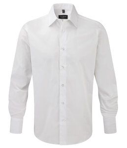 Russell Collection J946M - Long sleeve easycare fitted shirt White
