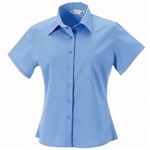 Russell Collection J917F - Womens short sleeve classic twill shirt